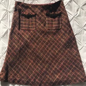 Multi-color Tweed A-Line Skirt - LIKE NEW!